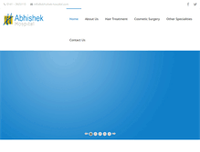 Tablet Screenshot of abhishek-hospital.com